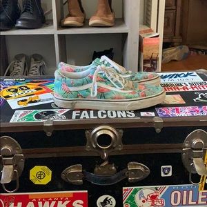 Men’s Size 12 Flamingo Vans in Green